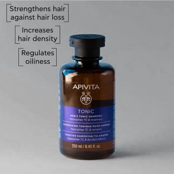 Apivita Tonic Men's Tonic Shampoo Șampon împotriva căderii părului - imagine 3